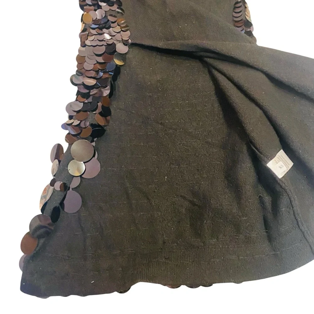 Altuzarra Wynnifred Wool Knit Gradient Pailette Cocktail Dress - Picture 9 of 16